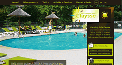 Desktop Screenshot of campingdelaclaysse.com